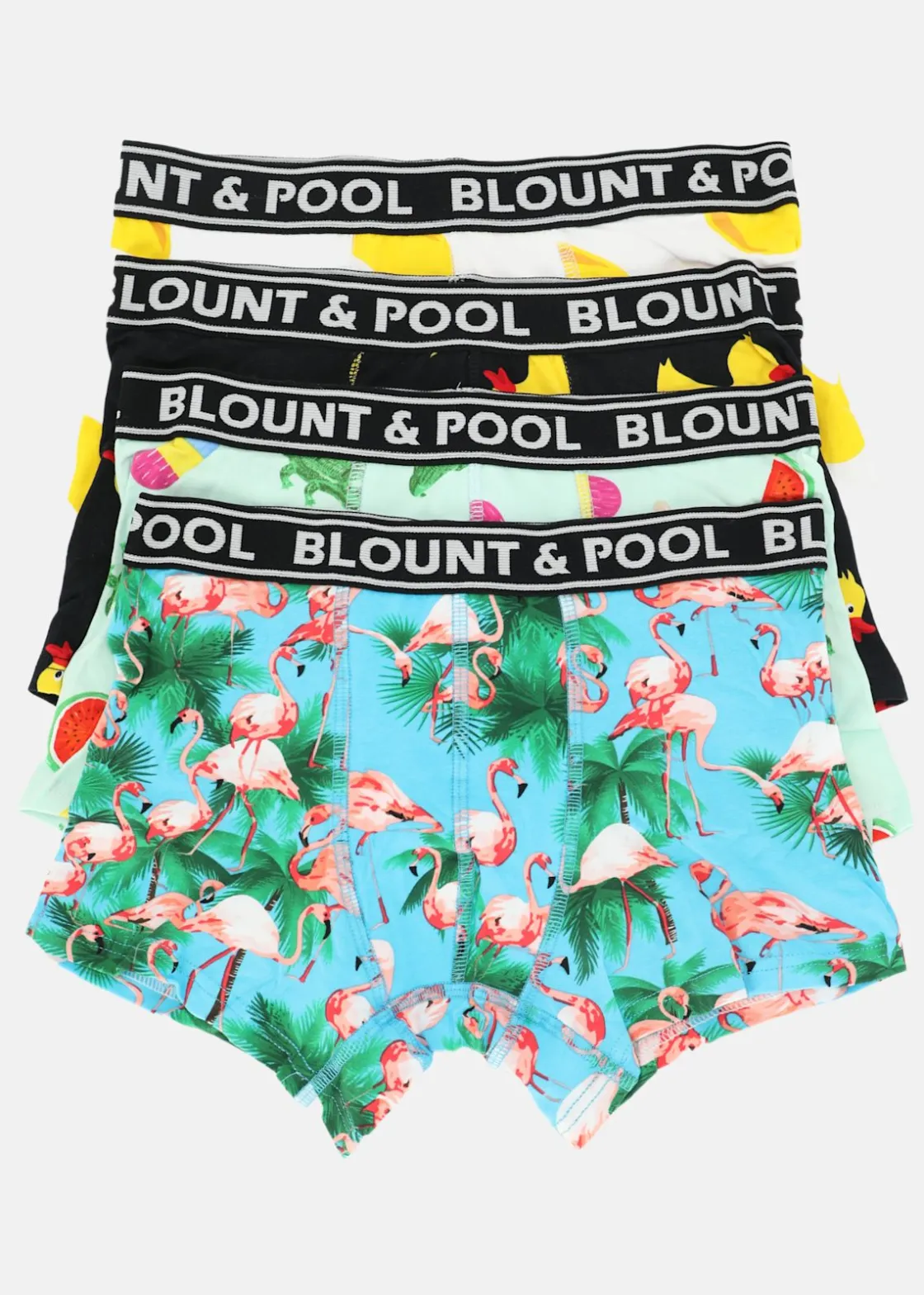 Online Blount & Pool Boxer Shorts JR 4-Pack Black Yellow Duck