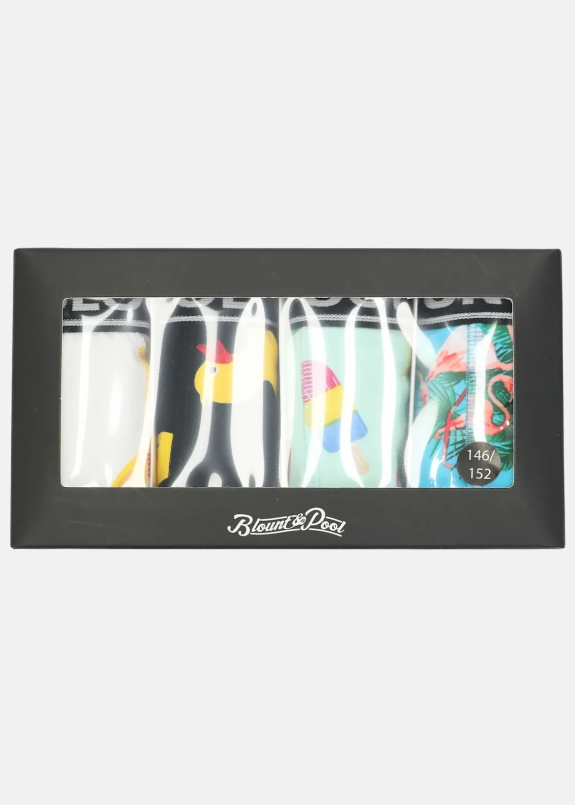 Online Blount & Pool Boxer Shorts JR 4-Pack Black Yellow Duck