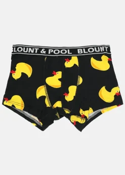 Online Blount & Pool Boxer Shorts JR 4-Pack Black Yellow Duck