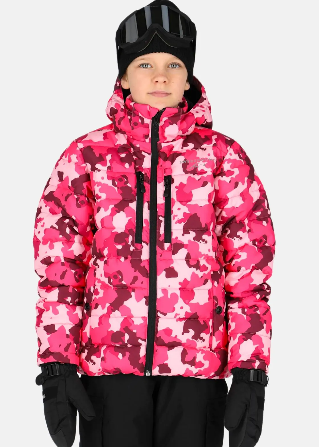 Online Swedemount Branäs Jacket JR Pink Camo