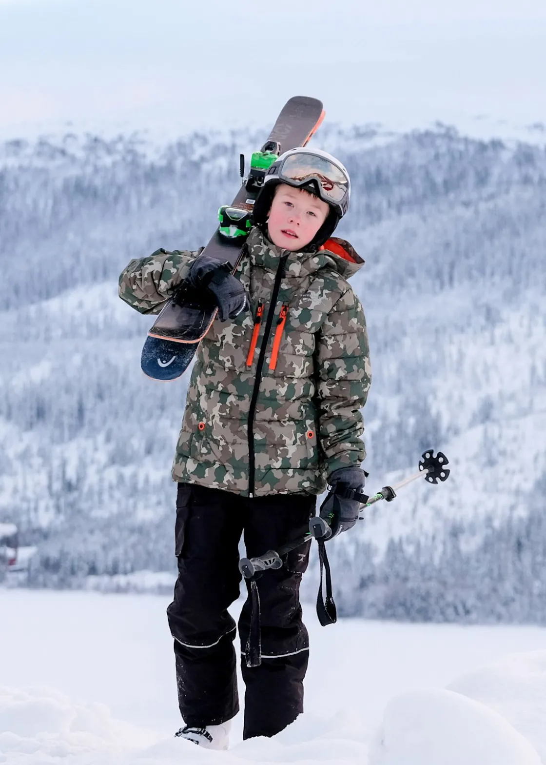 Online Swedemount Branäs Jacket JR Pink Camo