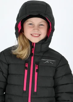 Hot Swedemount Branäs Jacket JR 2.0 Charcoal Melange/ Fresh Pink