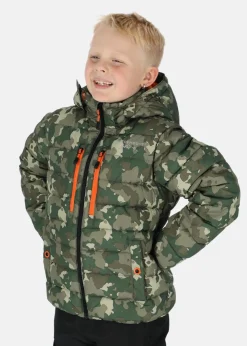 Hot Swedemount Branäs Jacket JR 2.0 Camoflauge Green/ Orange