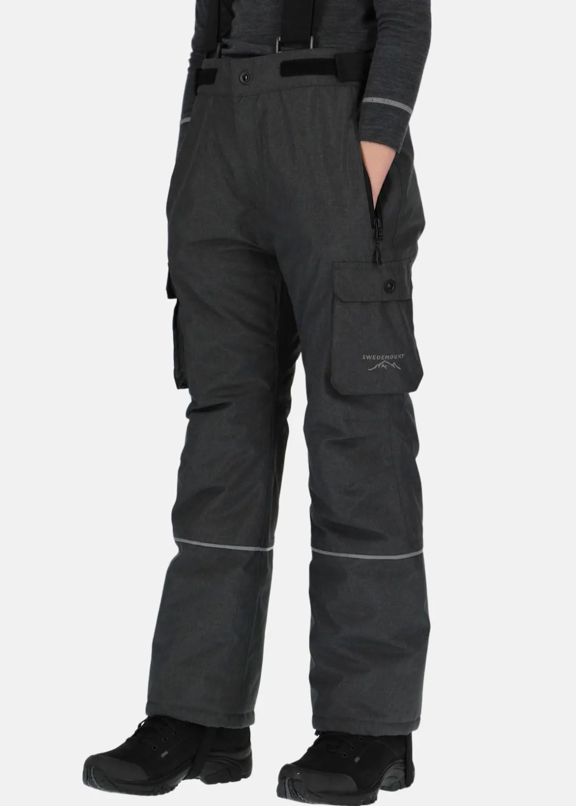 Best Swedemount Branäs Pants JR Charcoal Melange