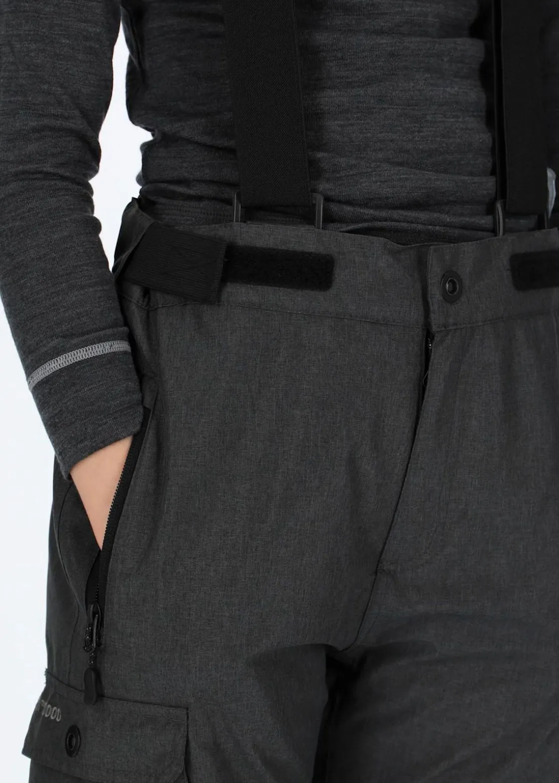 Best Swedemount Branäs Pants JR Charcoal Melange