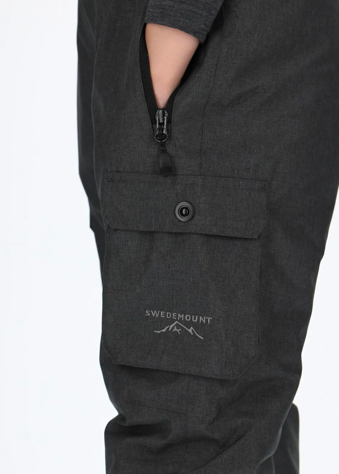 Best Swedemount Branäs Pants JR Charcoal Melange