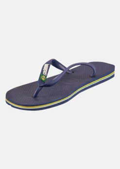 New Havaianas Brazil Logo Navy Blue
