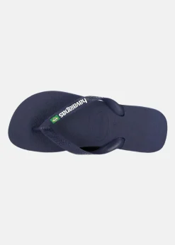 New Havaianas Brazil Logo Navy Blue