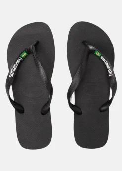 Best Havaianas Brazil Logo Black/Black