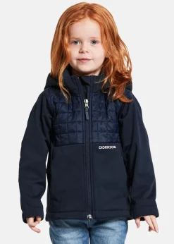 Online Didriksons BRISKA KIDS JKT 2 Navy