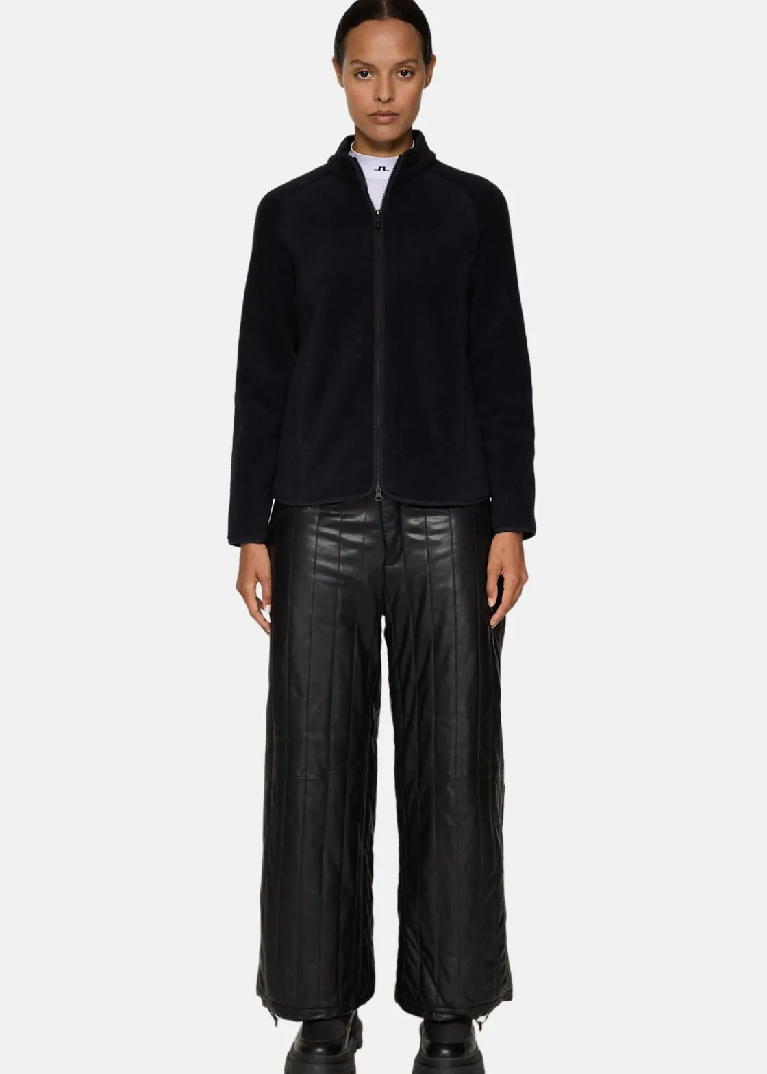 Online J.lindeberg Catherine Fleece Mid Layer Black