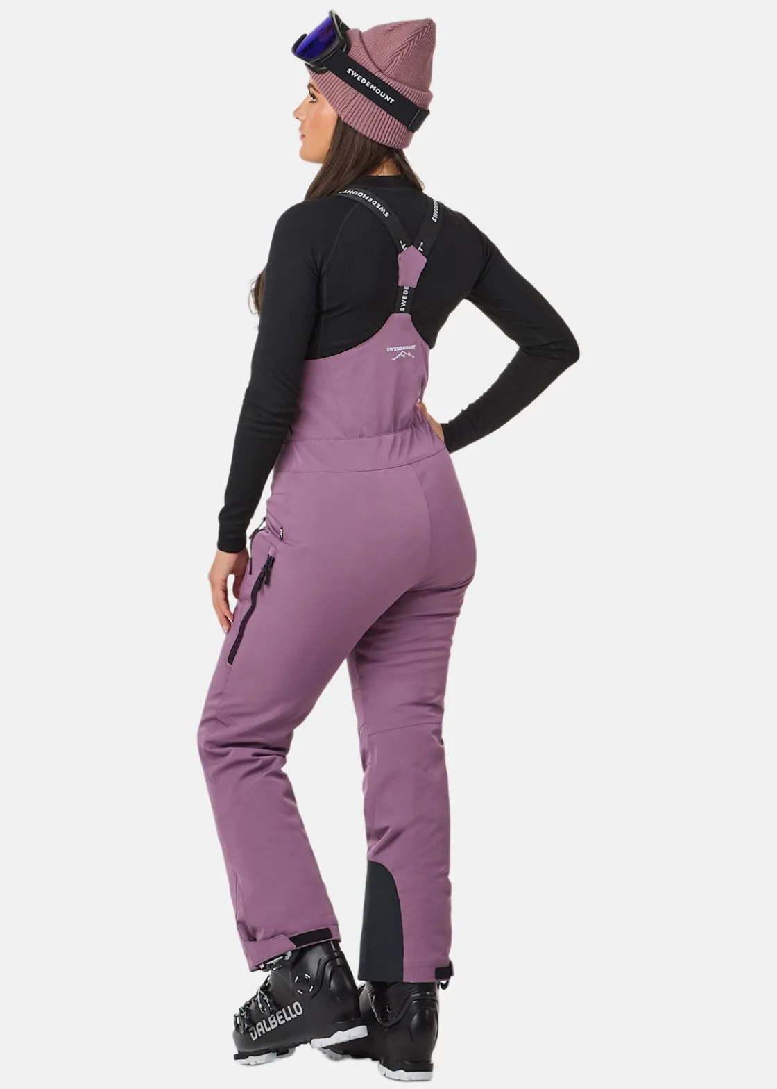 Best Swedemount Cervinia Bib Pants W Dk. Mauve/Dk. Plum