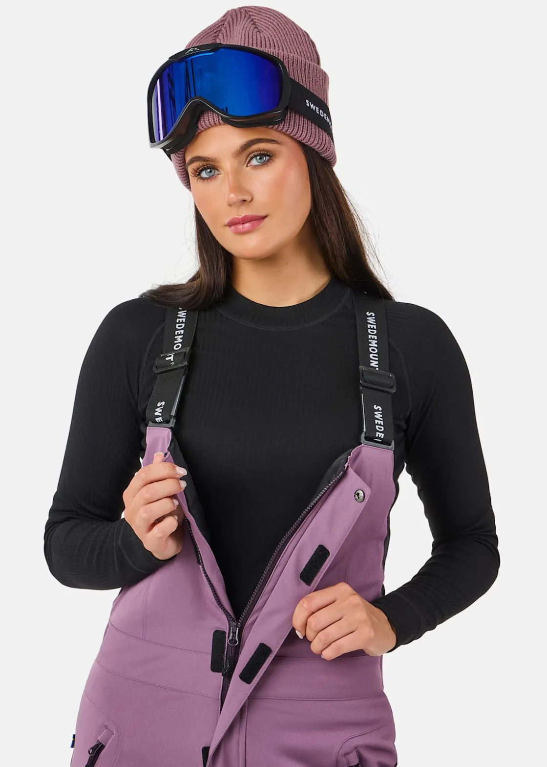 Best Swedemount Cervinia Bib Pants W Dk. Mauve/Dk. Plum