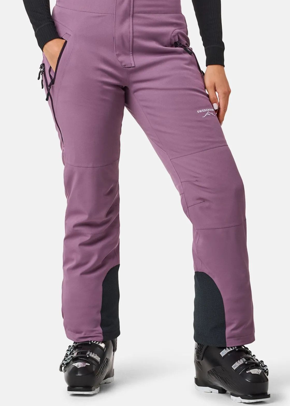 Best Swedemount Cervinia Bib Pants W Dk. Mauve/Dk. Plum