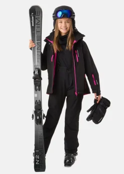 Outlet Swedemount Cervinia Jacket JR Black/Fresh Pink