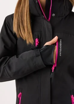 Outlet Swedemount Cervinia Jacket JR Black/Fresh Pink