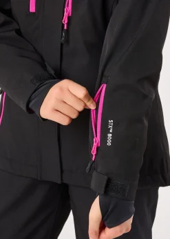 Outlet Swedemount Cervinia Jacket JR Black/Fresh Pink