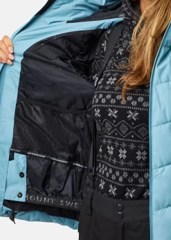 Clearance Swedemount Cervinia Puffer Ski Jacket W Dusty Seaweed