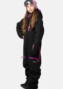 Swedemount Cervinia Skisuit JR Black/Fresh Pink