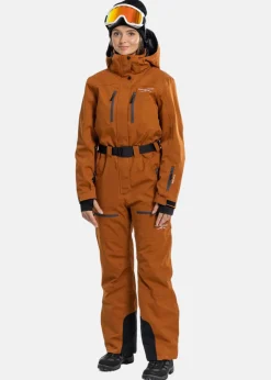 Best Swedemount Cervinia Skisuit Long W Sugar Almond/Charcoal Melange