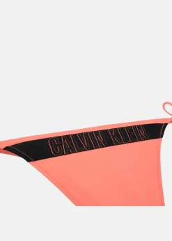 Discount Calvin Klein CHEEKY STRING SIDE TIE BIKINI Flamingo