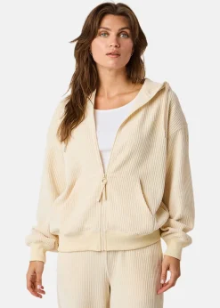 Swedemount Chenille Lounge Full Zip Hoodie W Oatmeal