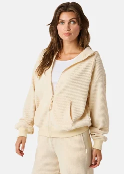 Swedemount Chenille Lounge Full Zip Hoodie W Oatmeal
