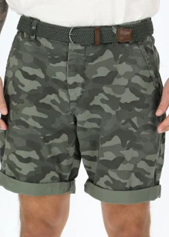 Online Seaside Chino Shorts Green Camouflage