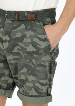 Online Seaside Chino Shorts Green Camouflage