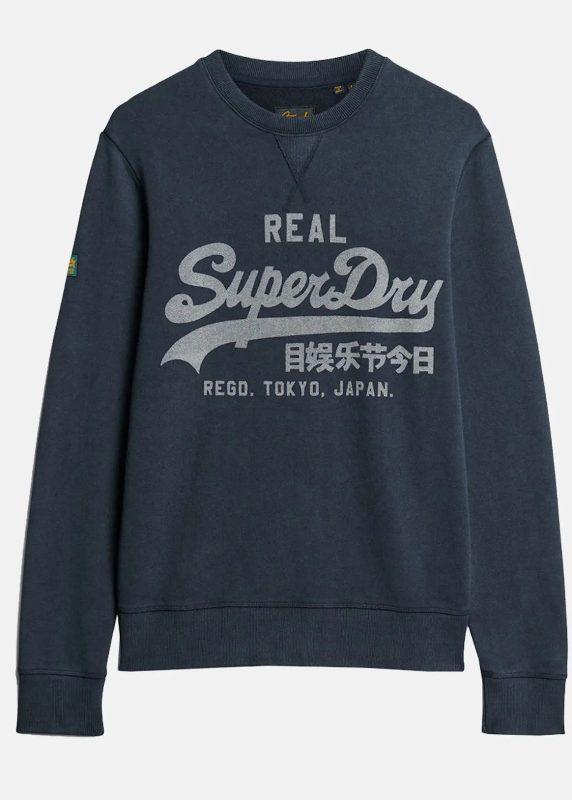 Hot Superdry CLASSIC VL GRAPHIC SWEATSHIRT Eclipse Navy