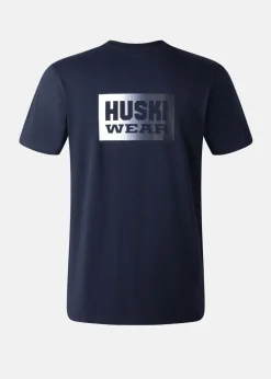Discount Huski Wear Coastal Logo Tee Navy Blue