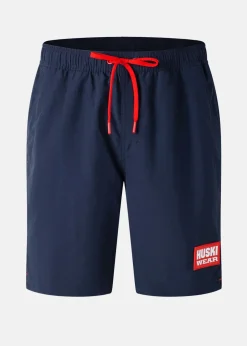 Sale Huski Wear Coastal Water Shorts Navy Blue
