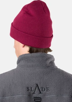 Clearance Slade Colorado Knitted Hat Burgundy