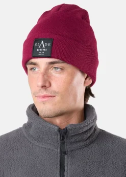Clearance Slade Colorado Knitted Hat Burgundy