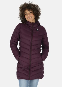 Best X-trail Colorado Lightweight Hooded Coat W Burgundy