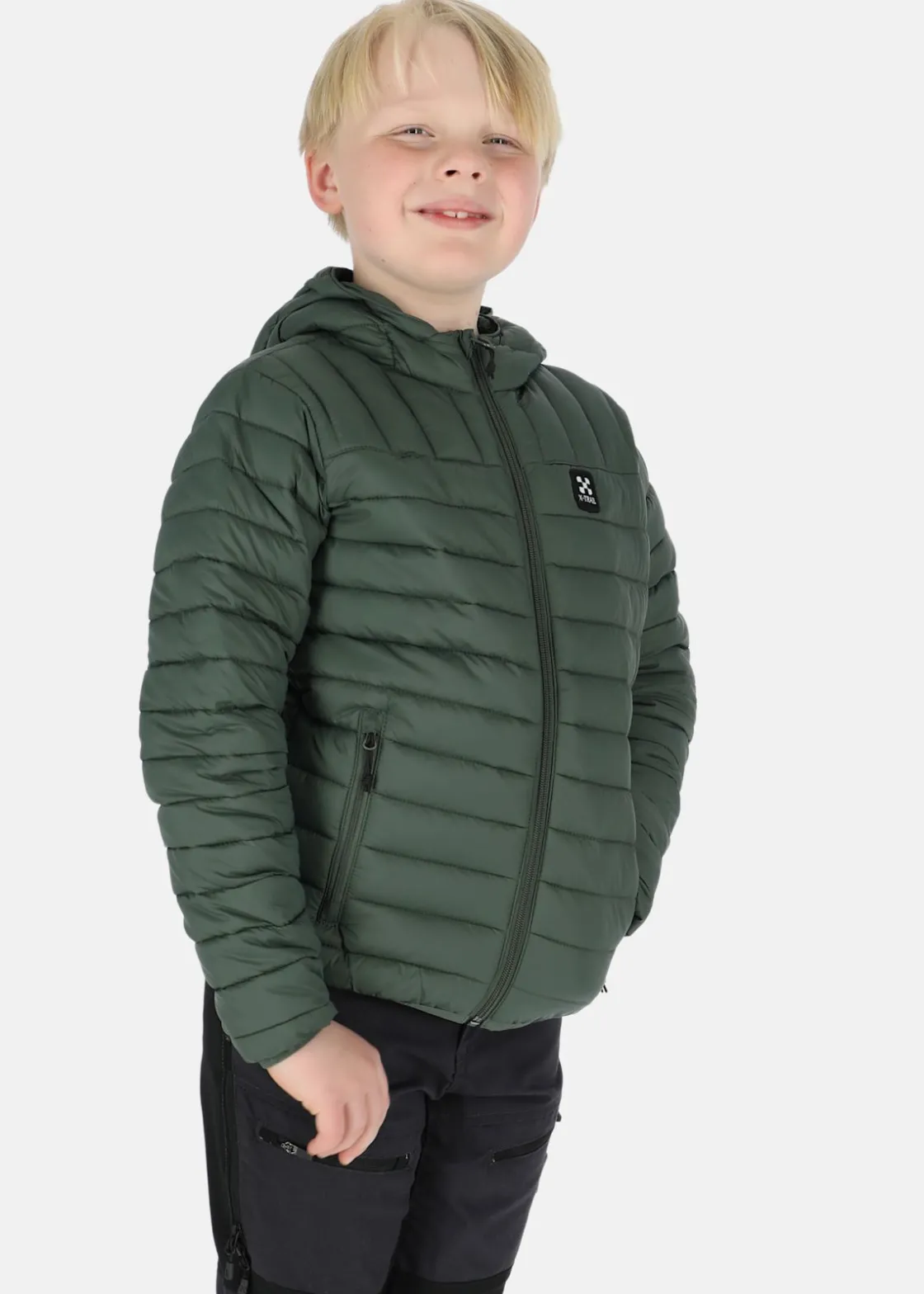 Clearance X-trail Colorado Lightweight Hooded Jacket JR Olive