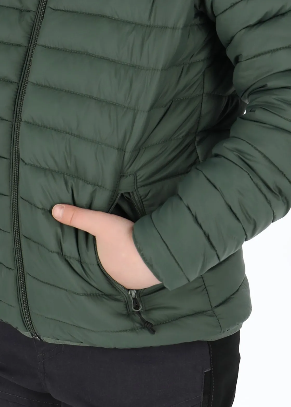 Clearance X-trail Colorado Lightweight Hooded Jacket JR Olive