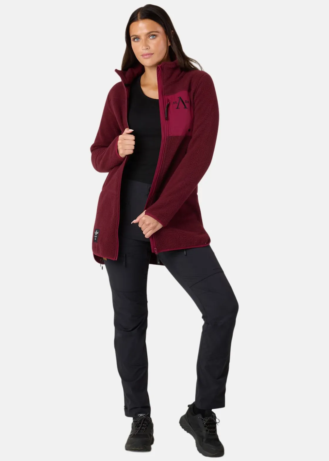 Slade Colorado Pile Coat W Burgundy
