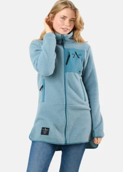 Slade Colorado Pile Coat W Seaweed Green