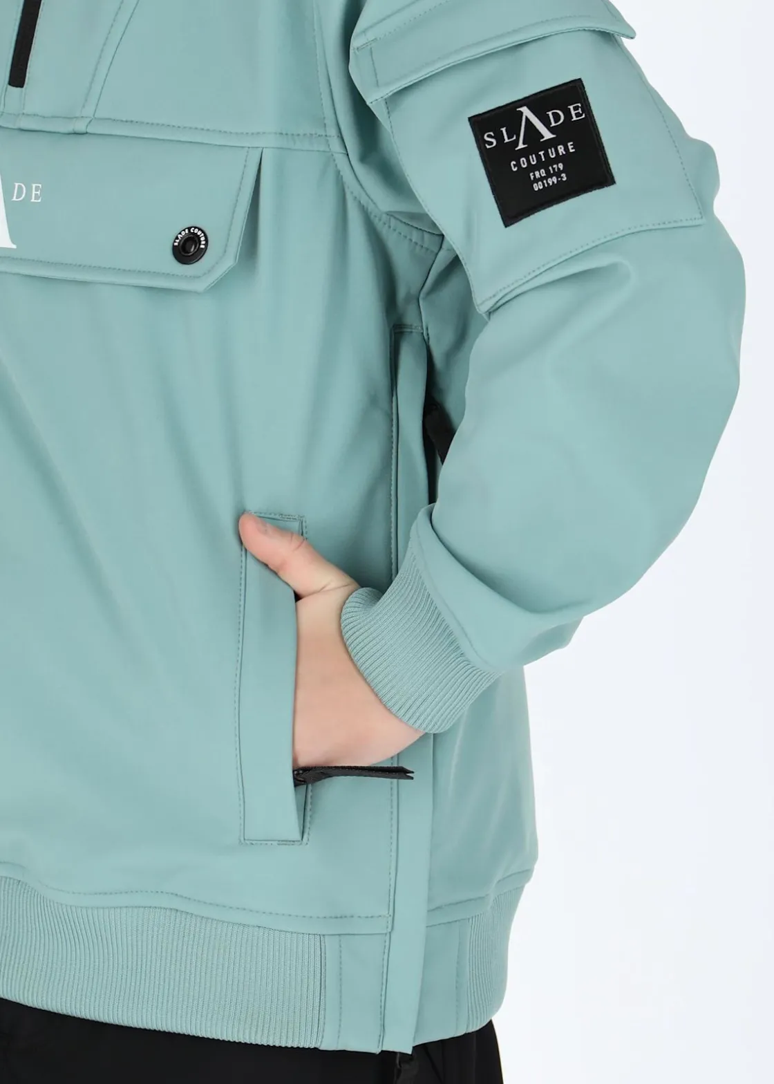 New Slade Colorado Softshell Anorak JR Seaweed Green