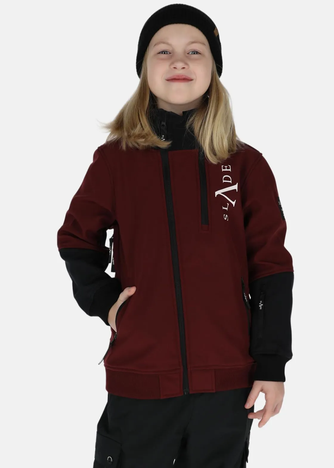 Hot Slade Colorado Softshell Jacket JR Burgundy/Black