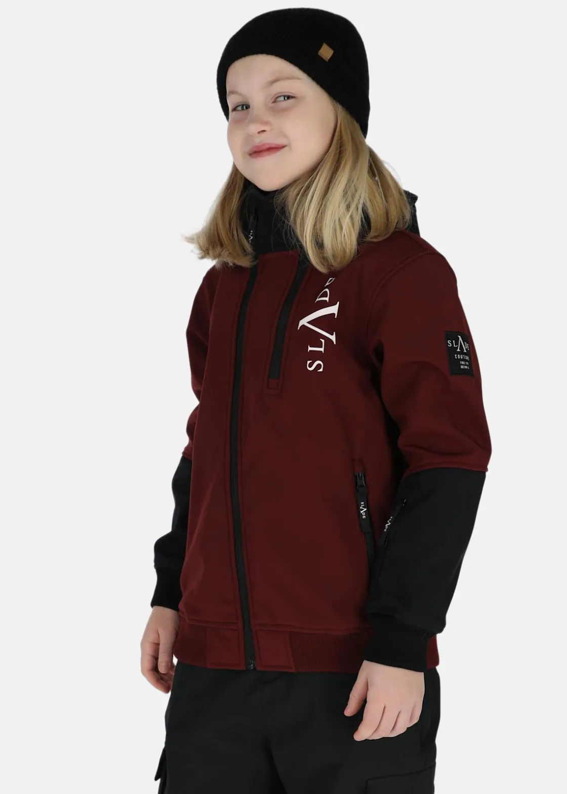 Hot Slade Colorado Softshell Jacket JR Burgundy/Black