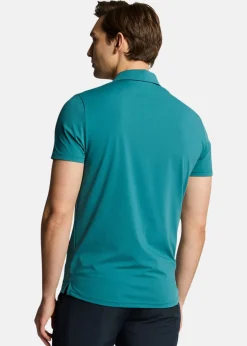 New Lyle&scott Contrast Placket Polo Shirt Albatross/ Jet Black