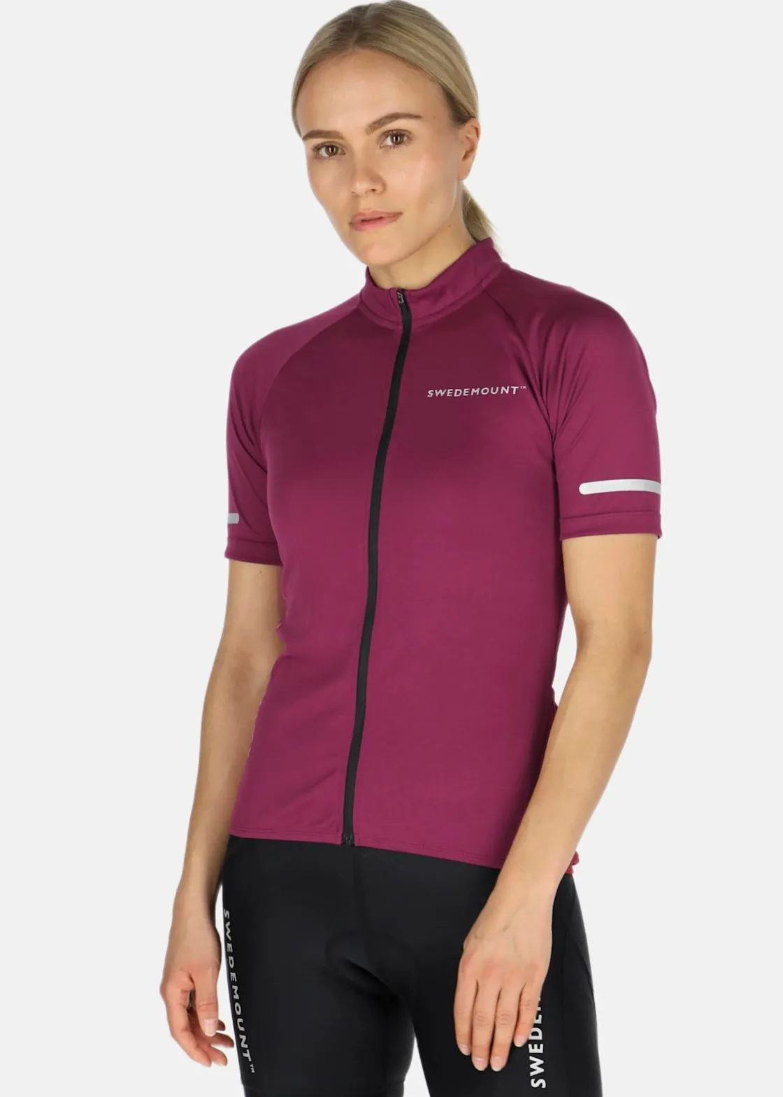 Online Swedemount Core Bike Tee W Burgundy/Reflective