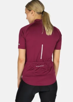 Online Swedemount Core Bike Tee W Burgundy/Reflective