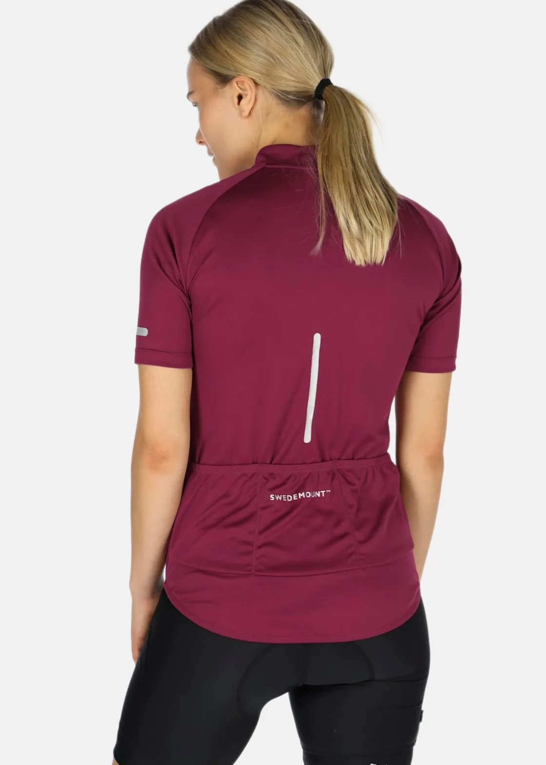Online Swedemount Core Bike Tee W Burgundy/Reflective