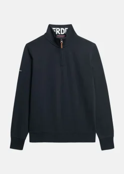 Clearance Superdry CORE LOGO HENLEY Eclipse Navy