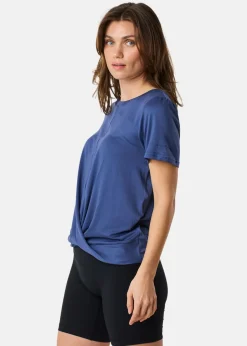 Clearance Swedemount Core Wrap Soft Tee W Midnight Blue