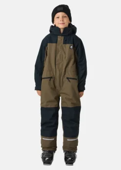 Discount X-trail Cortina Ski Overall JR Dusty Olive/Black