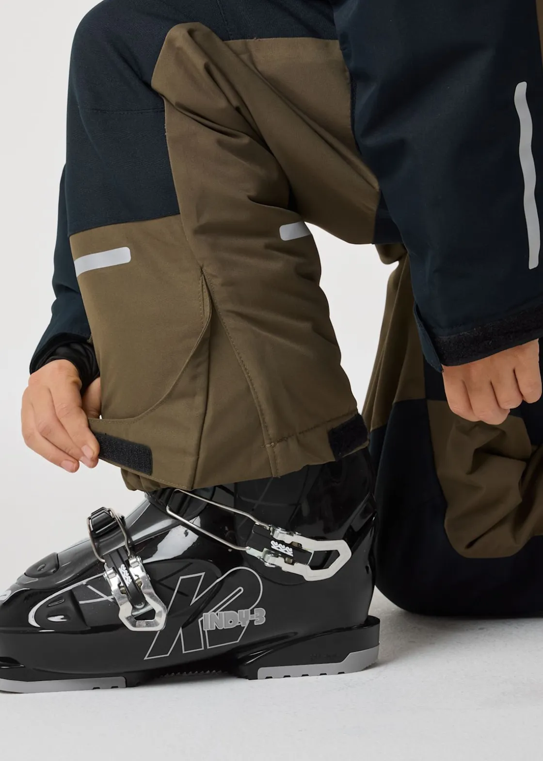 Discount X-trail Cortina Ski Overall JR Dusty Olive/Black